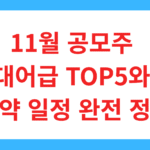11월 공모주 정리